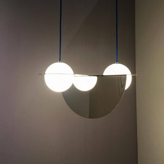 Selan Suspension en Verre Noir