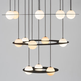 Selan Suspension en Verre Noir