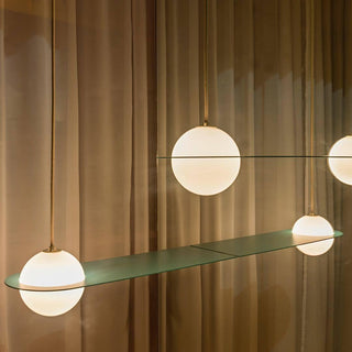 Selan Suspension en Verre Noir