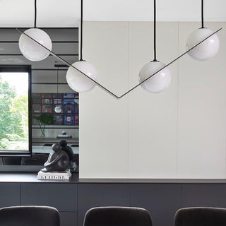 Selan Suspension en Verre Noir