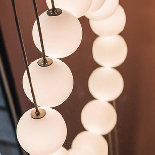 Selan Suspension en Verre Noir