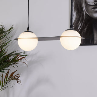 Selan Suspension en Verre Noir