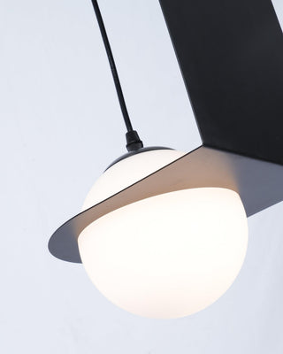 Selan Suspension en Verre Noir