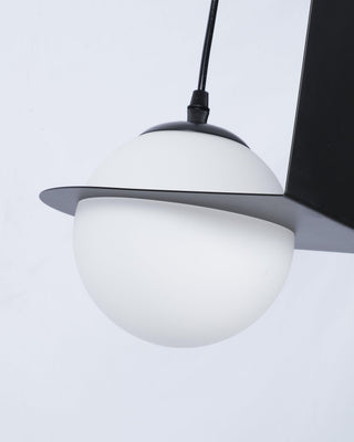 Selan Suspension en Verre Noir