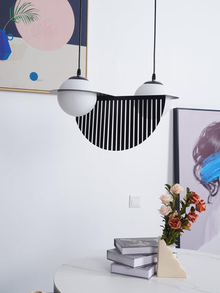 Mirere Lampe à suspension contemporaine noire