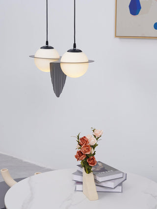 Mirere Lampe à suspension contemporaine noire