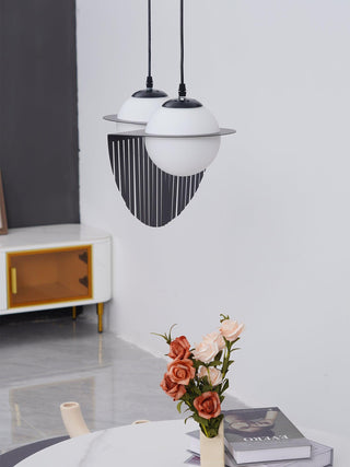 Mirere Lampe à suspension contemporaine noire