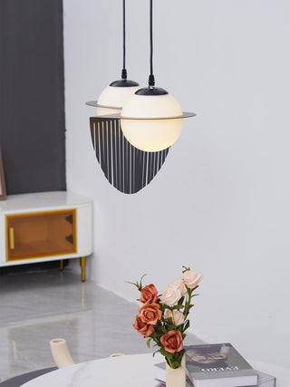 Mirere Lampe à suspension contemporaine noire