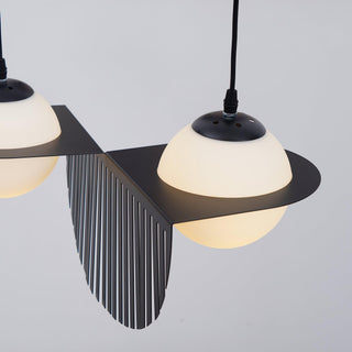 Selan Suspension en Verre Noir