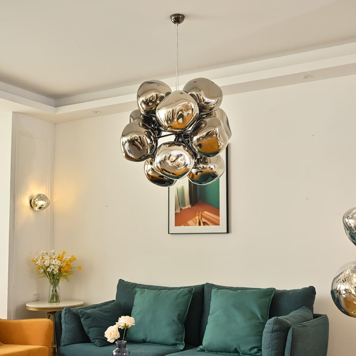 Esola Cluster Glass Pendant Light-Neutral Decor