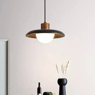 Podve Noir Travertin Suspension Minimaliste