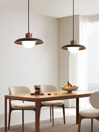 Podve Noir Travertin Suspension Minimaliste