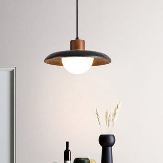 Podve Noir Travertin Suspension Minimaliste