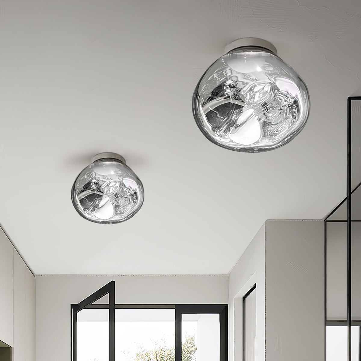 Leni Amber Glass Wall Lamp-Neutral Decor