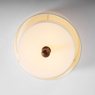 Layered Fabric Ceiling Light-Neutral Decor