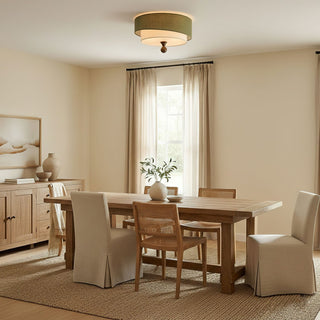 Layered Fabric Ceiling Light-Neutral Decor