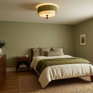 Layered Fabric Ceiling Light-Neutral Decor