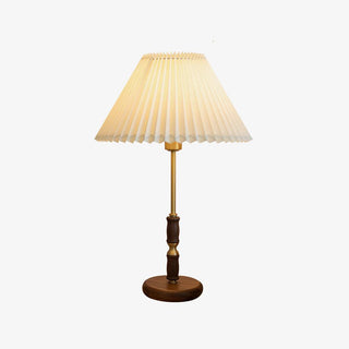 Vovenil Lampe de Table à Abat-Jour Plissé