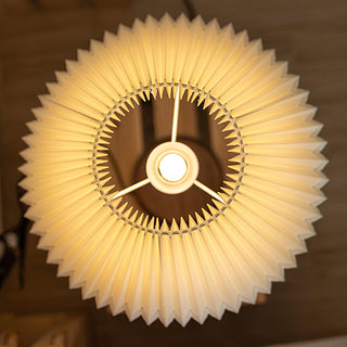 Vovenil Lampe de Table à Abat-Jour Plissé