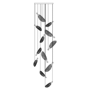 Lustra Lustre Leaf Acrylic Gold Elegant Modern