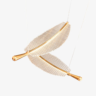 Lustra Lustre Leaf Acrylic Gold Elegant Modern