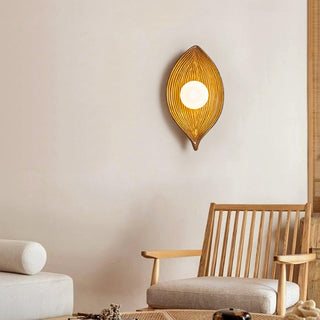 Zotalisra Applique Murale Résine Canoë Feuille