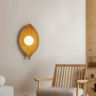 Zotalisra Applique Murale Résine Canoë Feuille