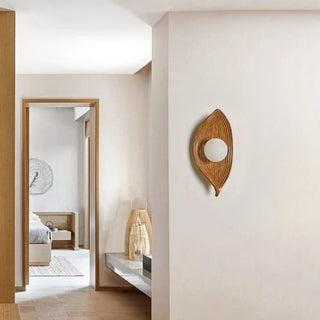 Zotalisra Applique Murale Résine Canoë Feuille