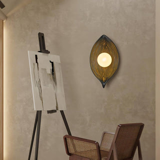 Zotalisra Applique Murale Résine Canoë Feuille