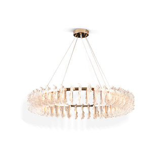 Lustre en Verre et Acrylique de Luxe Ulcarir Feuille