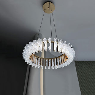 Lustre en Verre et Acrylique de Luxe Ulcarir Feuille