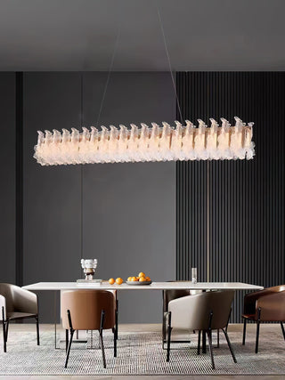 Lustre en Verre et Acrylique de Luxe Ulcarir Feuille