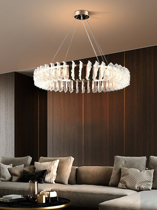 Lustre en Verre et Acrylique de Luxe Ulcarir Feuille