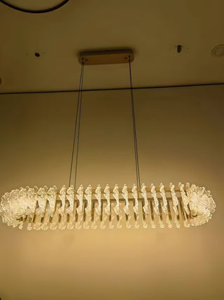 Lustre en Verre et Acrylique de Luxe Ulcarir Feuille