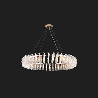 Lustre en Verre et Acrylique de Luxe Ulcarir Feuille