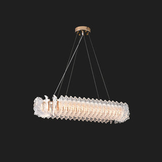 Lustre en Verre et Acrylique de Luxe Ulcarir Feuille