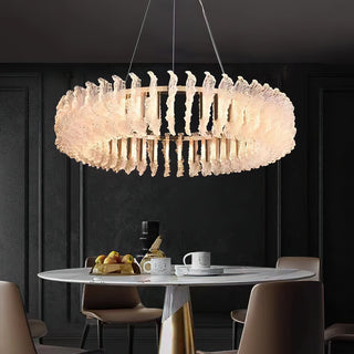 Lustre en Verre et Acrylique de Luxe Ulcarir Feuille