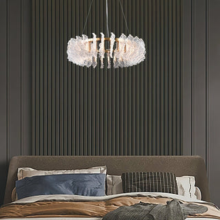 Lustre en Verre et Acrylique de Luxe Ulcarir Feuille