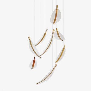 Lustra Lustre Leaf Acrylic Gold Elegant Modern