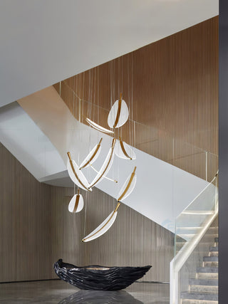 Lustra Lustre Leaf Acrylic Gold Elegant Modern