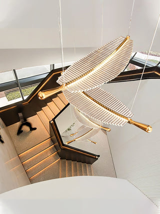 Lustra Lustre Leaf Acrylic Gold Elegant Modern