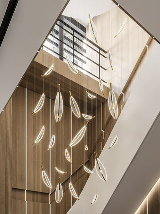 Lustra Lustre Leaf Acrylic Gold Elegant Modern