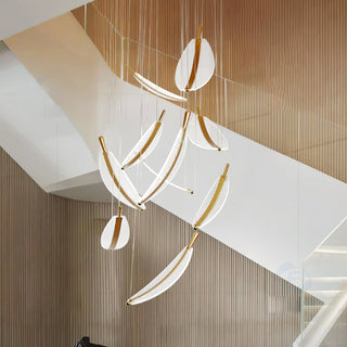 Lustra Lustre Leaf Acrylic Gold Elegant Modern