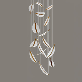 Lustra Lustre Leaf Acrylic Gold Elegant Modern
