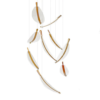 Lustra Lustre Leaf Acrylic Gold Elegant Modern