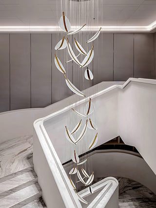 Lustra Lustre Leaf Acrylic Gold Elegant Modern