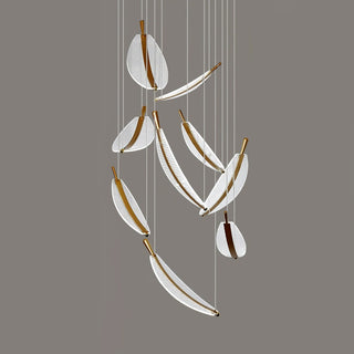 Lustra Lustre Leaf Acrylic Gold Elegant Modern