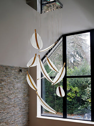 Lustra Lustre Leaf Acrylic Gold Elegant Modern