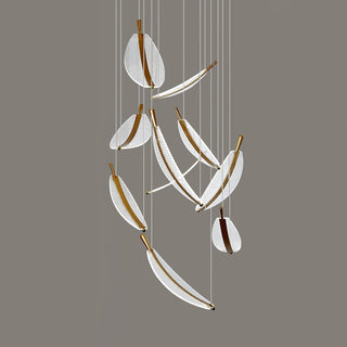Lustra Lustre Leaf Acrylic Gold Elegant Modern