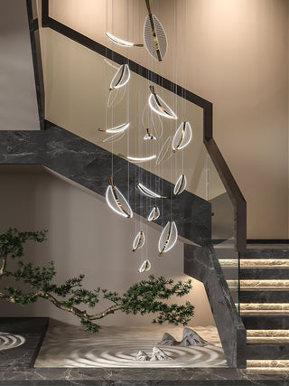 Lustra Lustre Leaf Acrylic Gold Elegant Modern